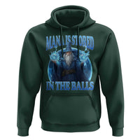 Funny Wizard Hoodie Mana is Stored in The Balls Magician Sorcerer Witcher - Wonder Print Shop
