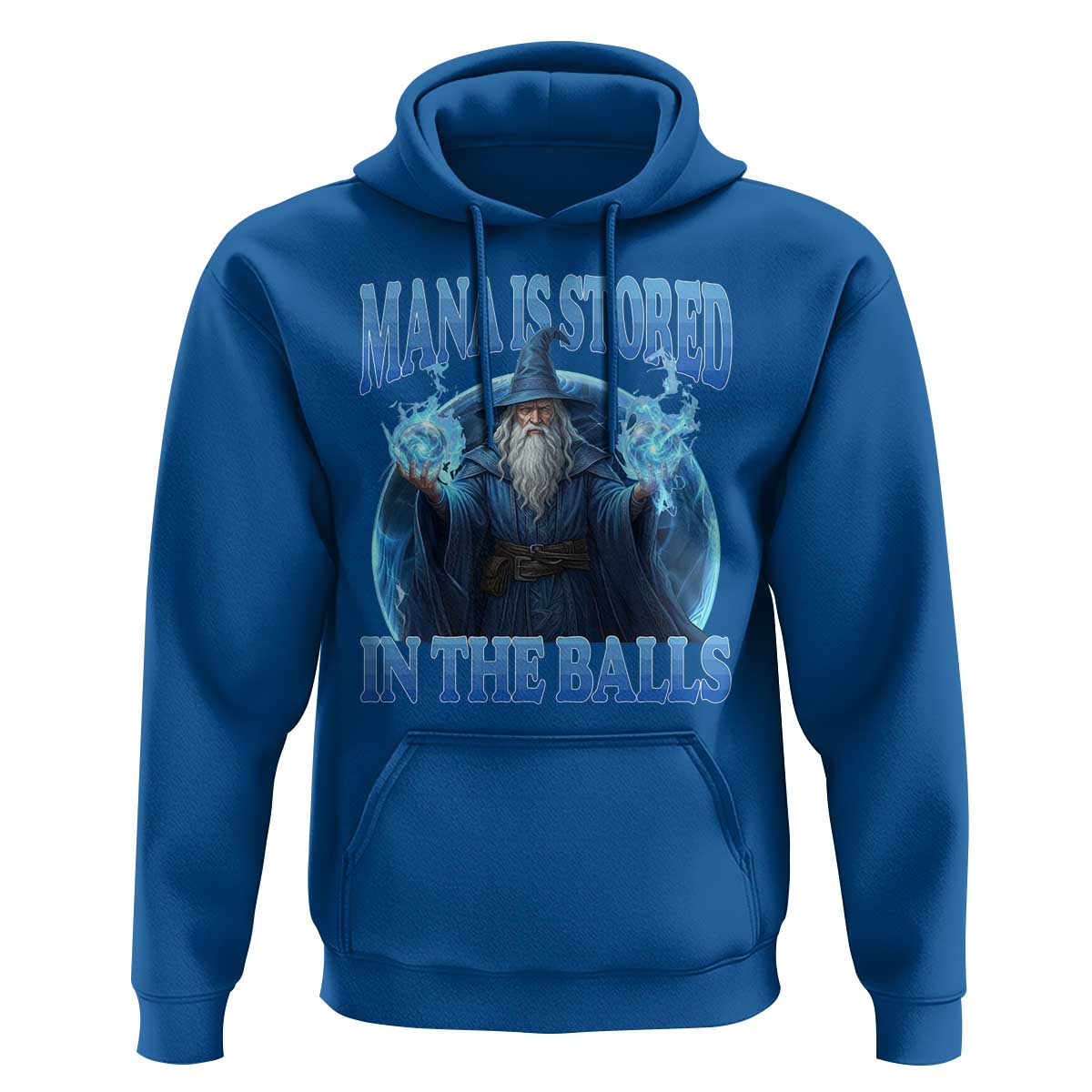 Funny Wizard Hoodie Mana is Stored in The Balls Magician Sorcerer Witcher - Wonder Print Shop