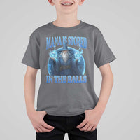 Funny Wizard T Shirt For Kid Mana is Stored in The Balls Magician Sorcerer Witcher - Wonder Print Shop