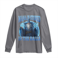 Funny Wizard Long Sleeve Shirt Mana is Stored in The Balls Magician Sorcerer Witcher - Wonder Print Shop