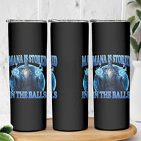 Funny Wizard Skinny Tumbler Mana is Stored in The Balls Magician Sorcerer Witcher - Wonder Print Shop