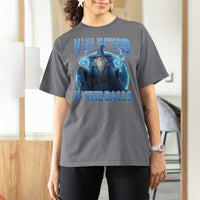 Funny Wizard T Shirt For Women Mana is Stored in The Balls Magician Sorcerer Witcher - Wonder Print Shop