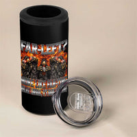 Funny Hard Skeleton Meme Bootleg 4 in 1 Can Cooler Tumbler Far Left? More Like Farting - Wonder Print Shop