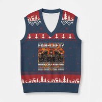 Funny Hard Skeleton Meme Bootleg V-Neck Knit Sweater Vest Far Left? More Like Farting - Wonder Print Shop
