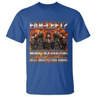 Funny Hard Skeleton Meme Bootleg T Shirt Far Left? More Like Farting - Wonder Print Shop