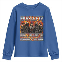 Funny Hard Skeleton Meme Bootleg Youth Sweatshirt Far Left? More Like Farting - Wonder Print Shop