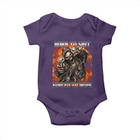 Funny Evil Skeleton Meme Baby Onesie Born to Shit Forced to Wipe - Wonder Print Shop