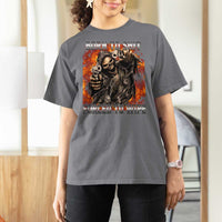 Funny Evil Skeleton Meme T Shirt For Women Born to Shit Forced to Wipe - Wonder Print Shop