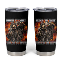 Funny Evil Skeleton Meme Tumbler Cup Born to Shit Forced to Wipe - Wonder Print Shop