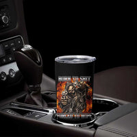 Funny Evil Skeleton Meme Tumbler Cup Born to Shit Forced to Wipe - Wonder Print Shop