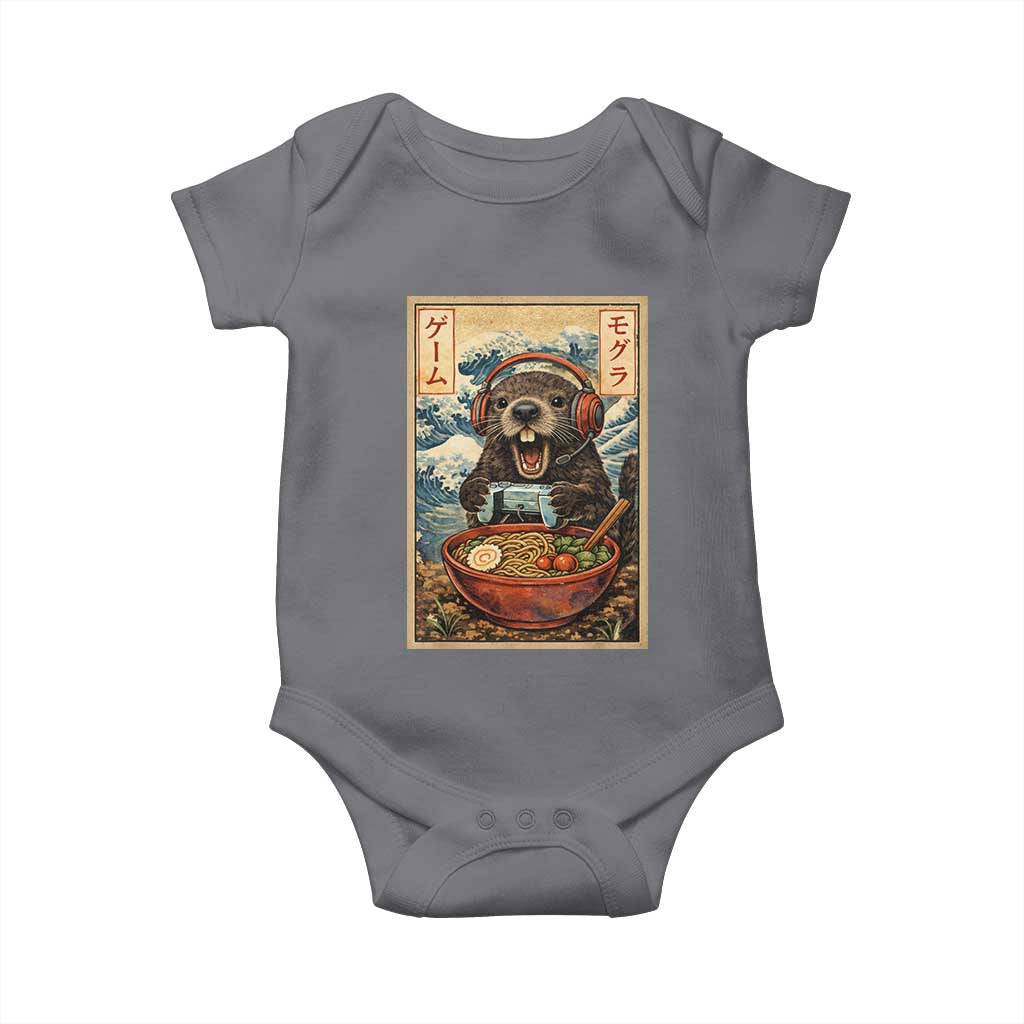 Cute Kawaii Gamer Groundhog Baby Onesie Funny Japanese Ramen Anime Otaku Fan Gift - Wonder Print Shop