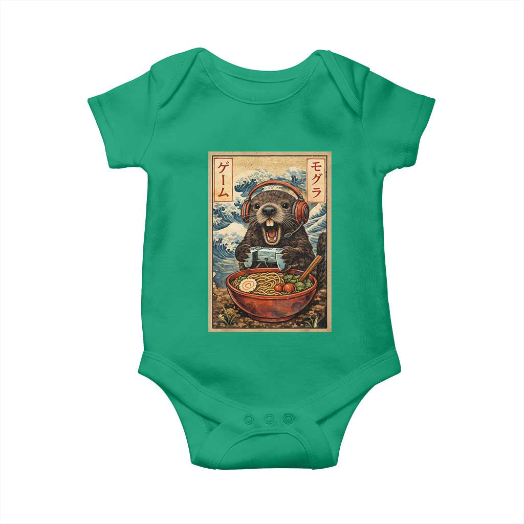 Cute Kawaii Gamer Groundhog Baby Onesie Funny Japanese Ramen Anime Otaku Fan Gift - Wonder Print Shop
