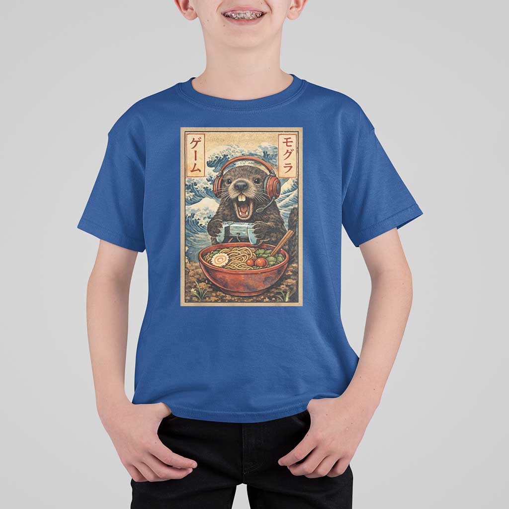 Cute Kawaii Gamer Groundhog T Shirt For Kid Funny Japanese Ramen Anime Otaku Fan Gift - Wonder Print Shop