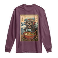 Cute Kawaii Gamer Groundhog Long Sleeve Shirt Funny Japanese Ramen Anime Otaku Fan Gift - Wonder Print Shop