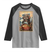 Cute Kawaii Gamer Groundhog Raglan Shirt Funny Japanese Ramen Anime Otaku Fan Gift - Wonder Print Shop