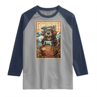 Cute Kawaii Gamer Groundhog Raglan Shirt Funny Japanese Ramen Anime Otaku Fan Gift - Wonder Print Shop