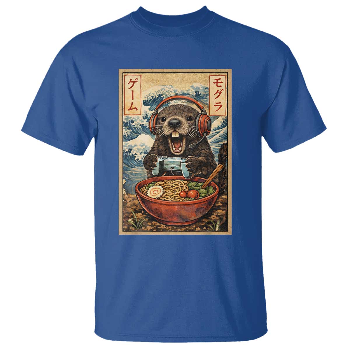 Cute Kawaii Gamer Groundhog T Shirt Funny Japanese Ramen Anime Otaku Fan Gift - Wonder Print Shop