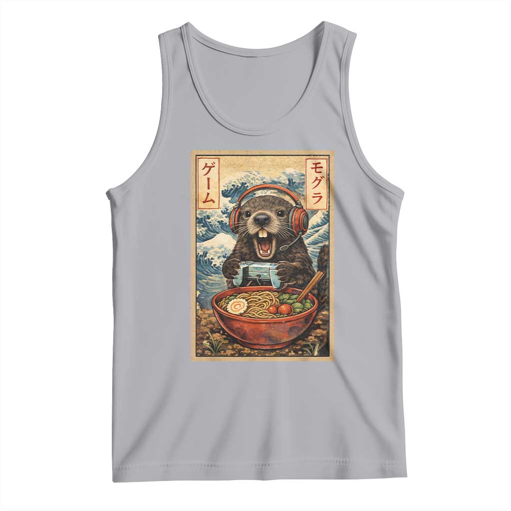 Cute Kawaii Gamer Groundhog Tank Top Funny Japanese Ramen Anime Otaku Fan Gift - Wonder Print Shop