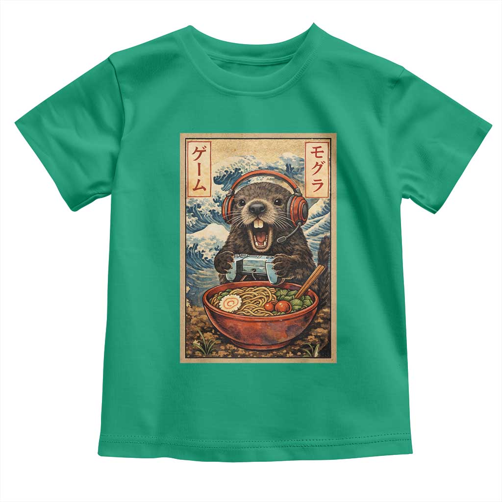 Cute Kawaii Gamer Groundhog Toddler T Shirt Funny Japanese Ramen Anime Otaku Fan Gift - Wonder Print Shop