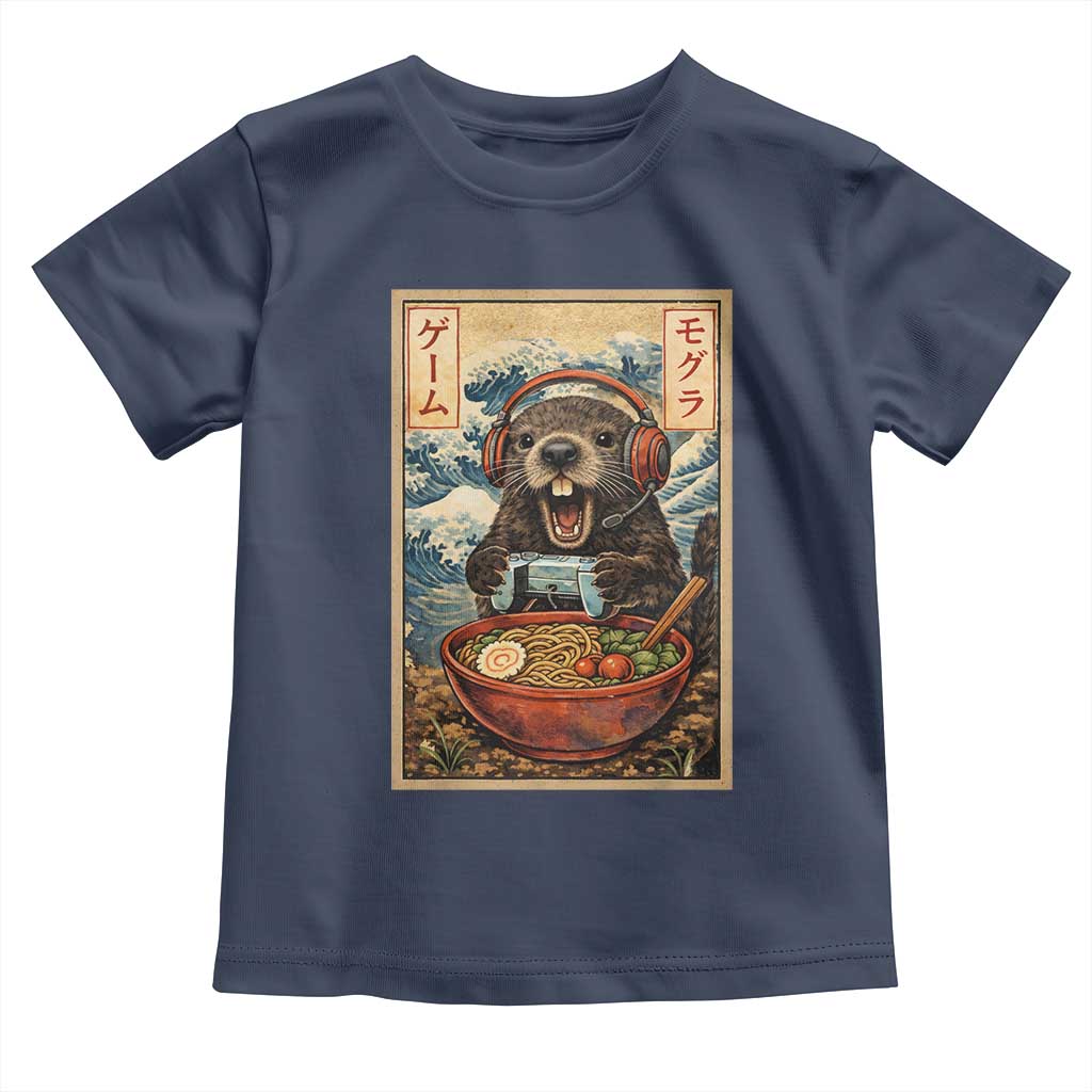 Cute Kawaii Gamer Groundhog Toddler T Shirt Funny Japanese Ramen Anime Otaku Fan Gift - Wonder Print Shop