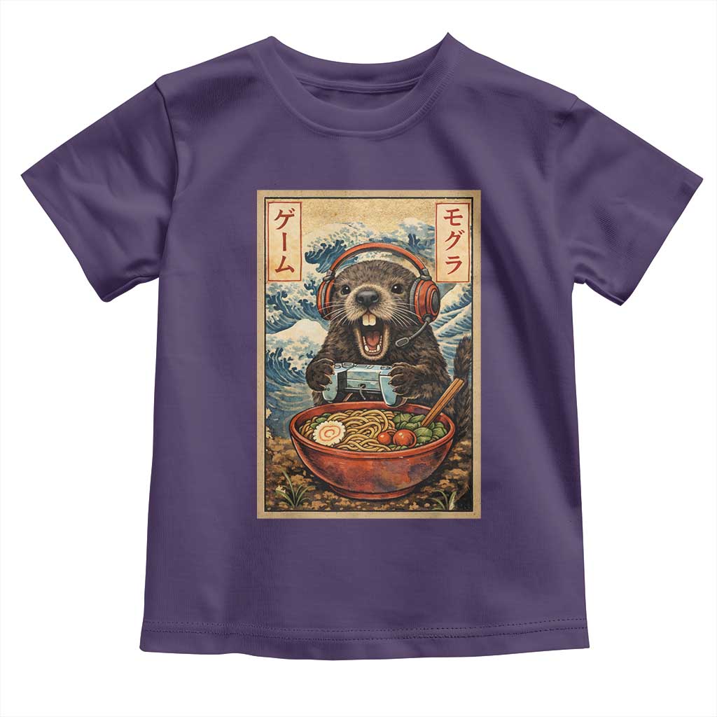 Cute Kawaii Gamer Groundhog Toddler T Shirt Funny Japanese Ramen Anime Otaku Fan Gift - Wonder Print Shop