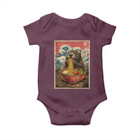 Japanese Groundhog Ramen Noodles Baby Onesie Funny Kawaii Anime - Wonder Print Shop