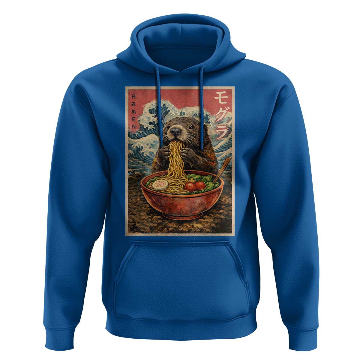 Japanese Groundhog Ramen Noodles Hoodie Funny Kawaii Anime - Wonder Print Shop