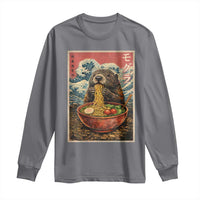 Japanese Groundhog Ramen Noodles Long Sleeve Shirt Funny Kawaii Anime - Wonder Print Shop