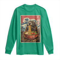 Japanese Groundhog Ramen Noodles Long Sleeve Shirt Funny Kawaii Anime - Wonder Print Shop