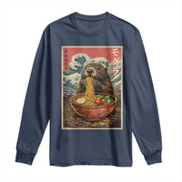 Japanese Groundhog Ramen Noodles Long Sleeve Shirt Funny Kawaii Anime - Wonder Print Shop