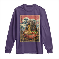Japanese Groundhog Ramen Noodles Long Sleeve Shirt Funny Kawaii Anime - Wonder Print Shop