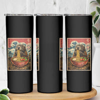 Japanese Groundhog Ramen Noodles Skinny Tumbler Funny Kawaii Anime - Wonder Print Shop