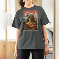 Japanese Groundhog Ramen Noodles T Shirt For Women Funny Kawaii Anime - Wonder Print Shop