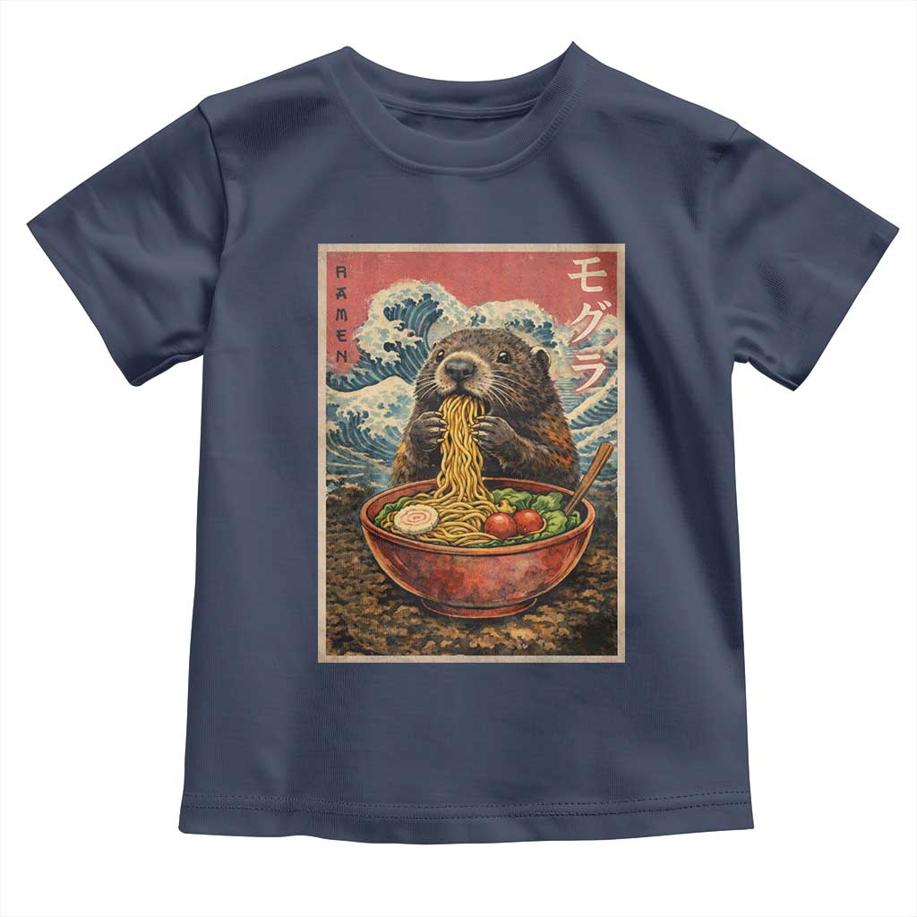 Japanese Groundhog Ramen Noodles Toddler T Shirt Funny Kawaii Anime - Wonder Print Shop