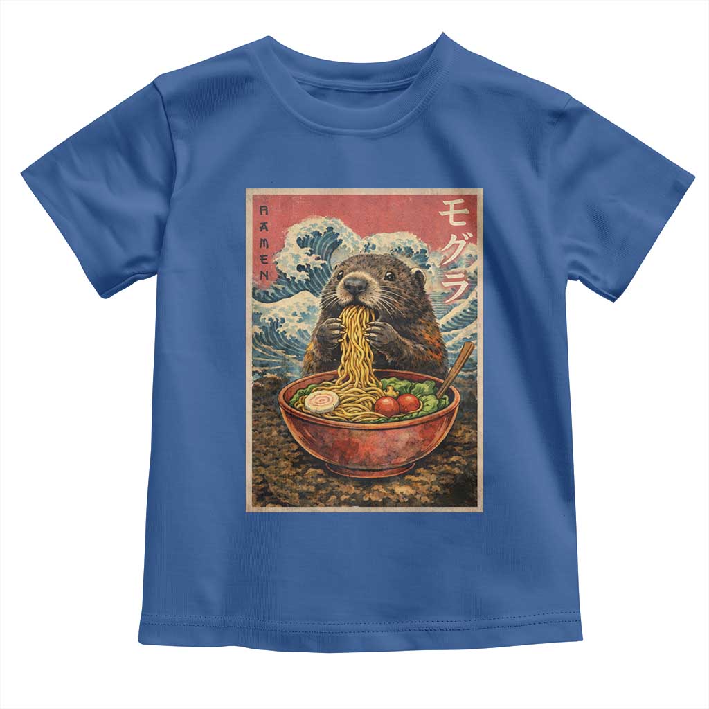 Japanese Groundhog Ramen Noodles Toddler T Shirt Funny Kawaii Anime - Wonder Print Shop