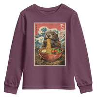 Japanese Groundhog Ramen Noodles Youth Sweatshirt Funny Kawaii Anime - Wonder Print Shop