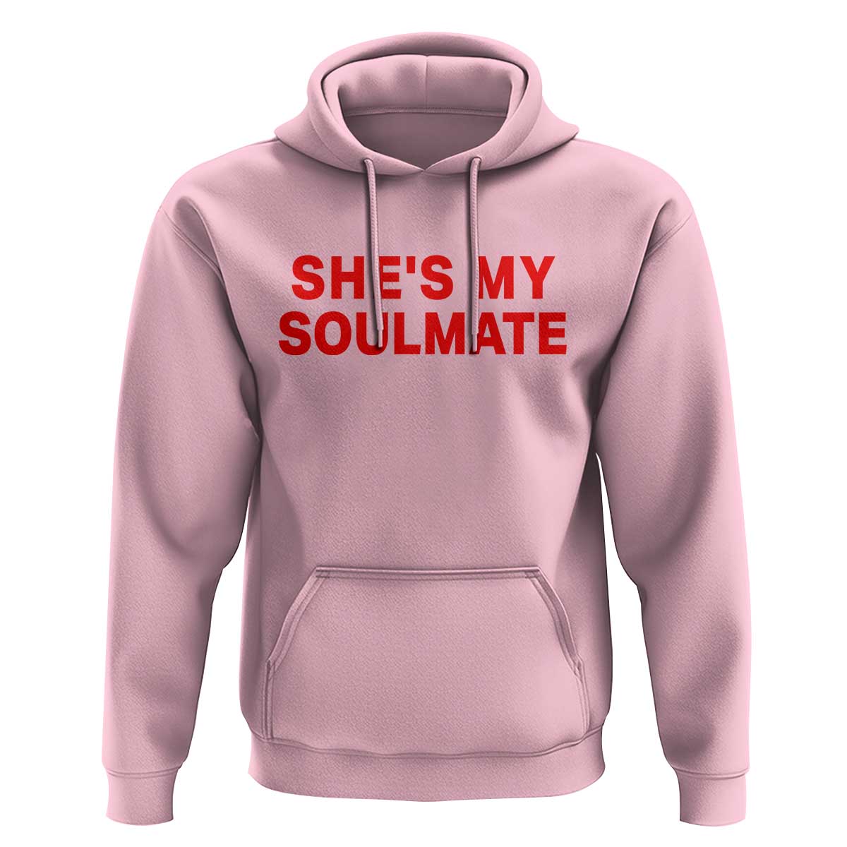 Funny Couple Matching Hoodie She's My Soulmate I Don't Know Him Couples - Wonder Print Shop