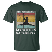 Sarcastic Husband T Shirt Retro Mind Your Business My Wife Is Expensive - Wonder Print Shop