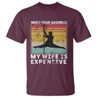 Sarcastic Husband T Shirt Retro Mind Your Business My Wife Is Expensive - Wonder Print Shop