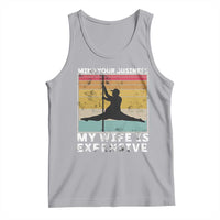 Sarcastic Husband Tank Top Retro Mind Your Business My Wife Is Expensive - Wonder Print Shop