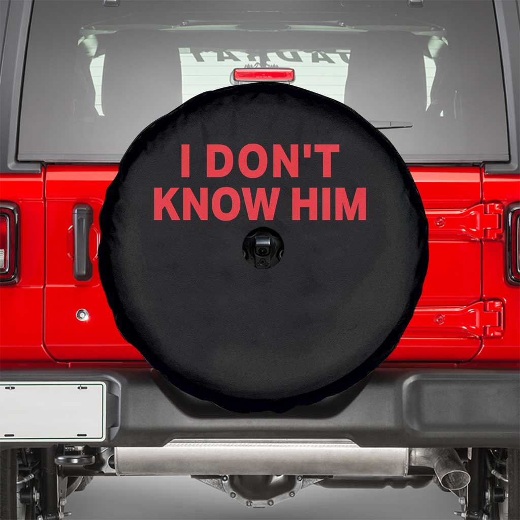 Funny Couple Matching Spare Tire Cover I Don't Know Him Couples She's My Soulmate - Wonder Print Shop