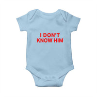 Funny Couple Matching Baby Onesie I Don't Know Him Couples She's My Soulmate - Wonder Print Shop