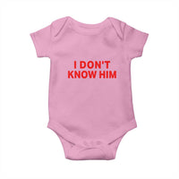 Funny Couple Matching Baby Onesie I Don't Know Him Couples She's My Soulmate - Wonder Print Shop