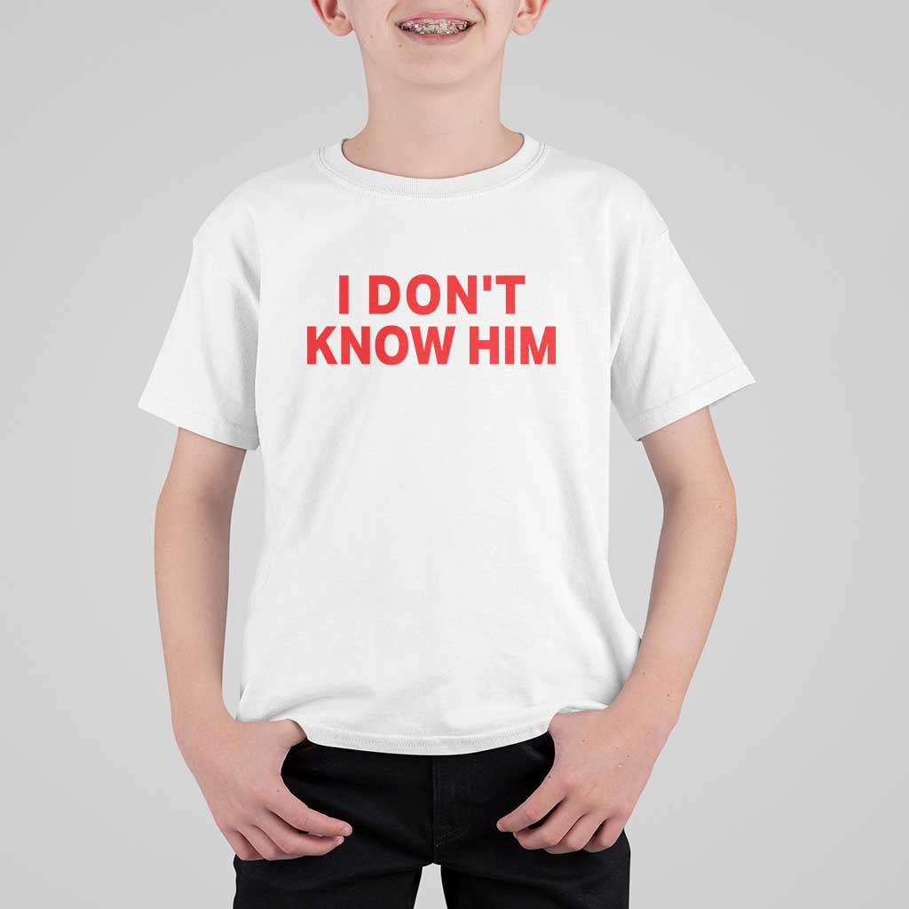 Funny Couple Matching T Shirt For Kid I Don't Know Him Couples She's My Soulmate - Wonder Print Shop