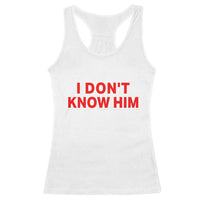 Funny Couple Matching Racerback Tank Top I Don't Know Him Couples She's My Soulmate - Wonder Print Shop