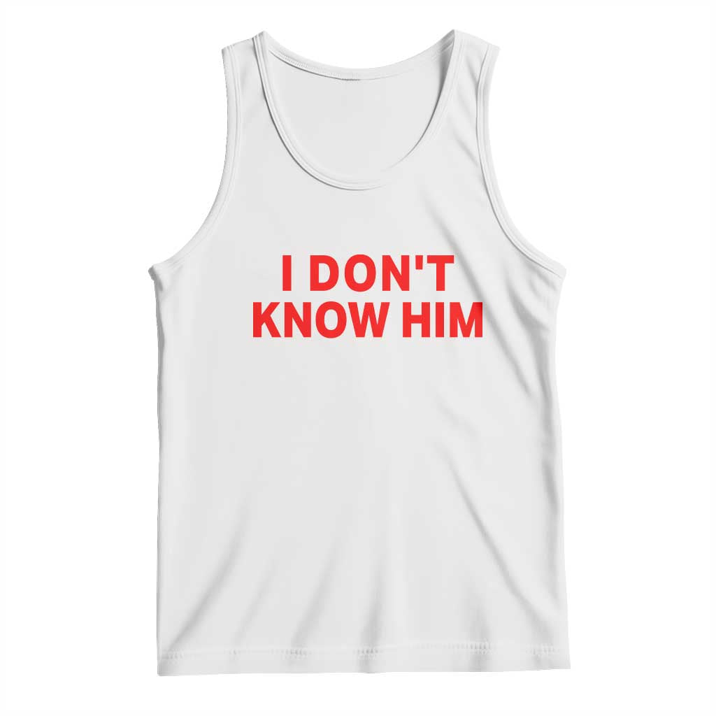 Funny Couple Matching Tank Top I Don't Know Him Couples She's My Soulmate - Wonder Print Shop