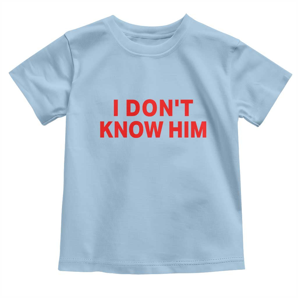 Funny Couple Matching Toddler T Shirt I Don't Know Him Couples She's My Soulmate - Wonder Print Shop