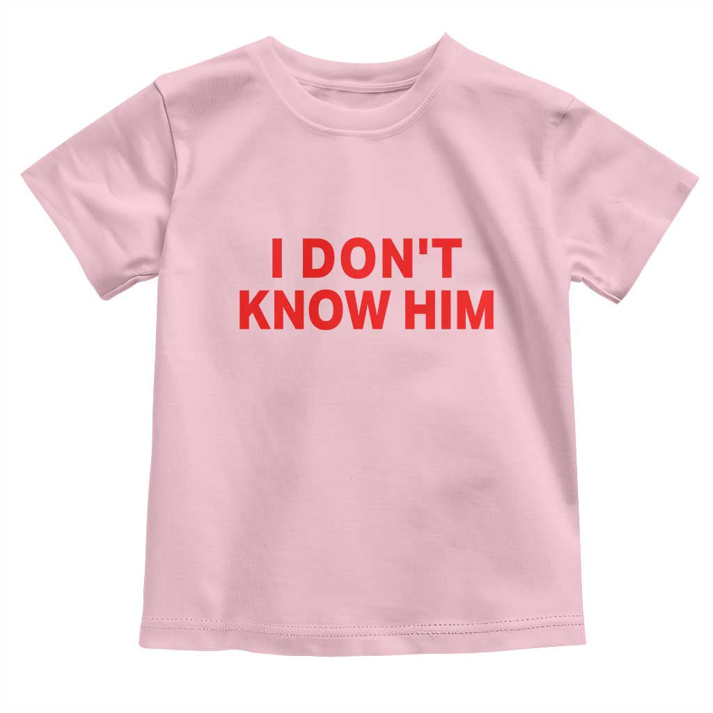 Funny Couple Matching Toddler T Shirt I Don't Know Him Couples She's My Soulmate - Wonder Print Shop