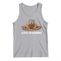 Respect The Groundhog Tank Top Funny Woodchuck - Wonder Print Shop