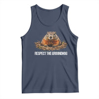 Respect The Groundhog Tank Top Funny Woodchuck - Wonder Print Shop